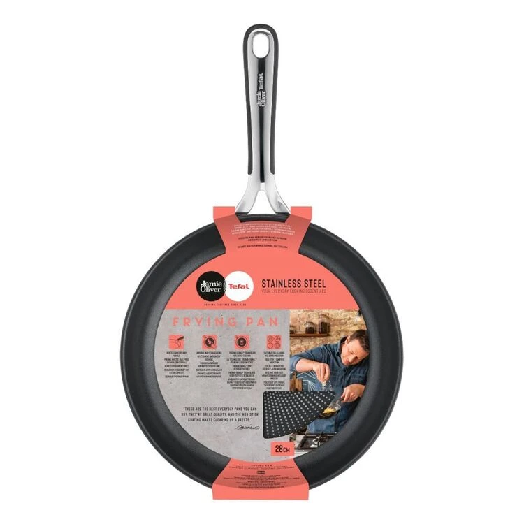 JAMIE OLIVER By Tefal Kitchen Essentials Stainless Steel Frypan 24 Cm - Image 2