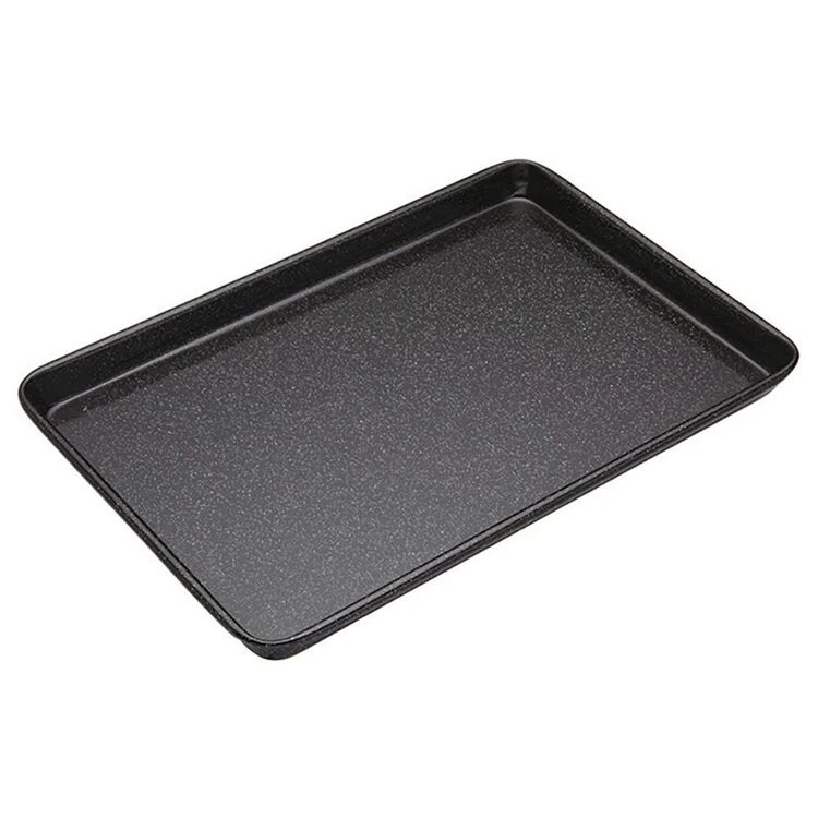 MasterPro Professional Vitreous Enamel Baking Tray 38 X 25 X 2.5 Cm