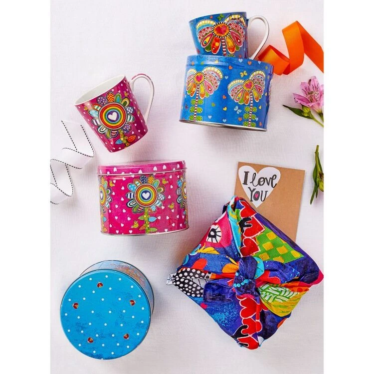 Maxwell & Williams Donna's Garden Mug 350ml Playful Field Of Poppies Tin Gift Boxed - Image 3