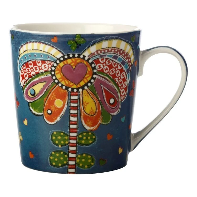 Maxwell & Williams Donna's Garden Mug 350ml Playful Field Of Poppies Tin Gift Boxed - Image 4