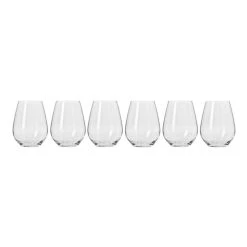 Krosno Harmony 6-Piece Stemless White Wine Set