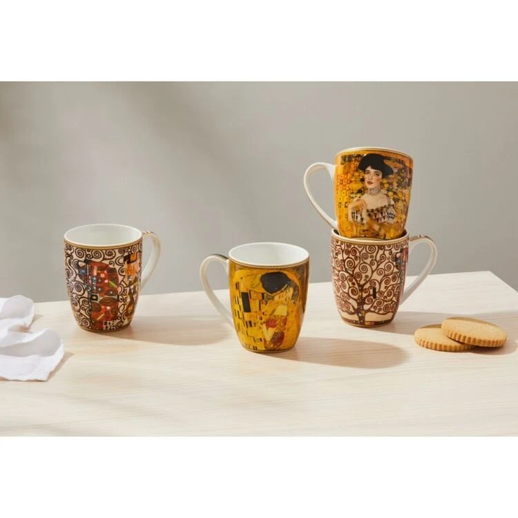 Casa Domani Impressions Klimt 4-Piece Mug Set 375mL