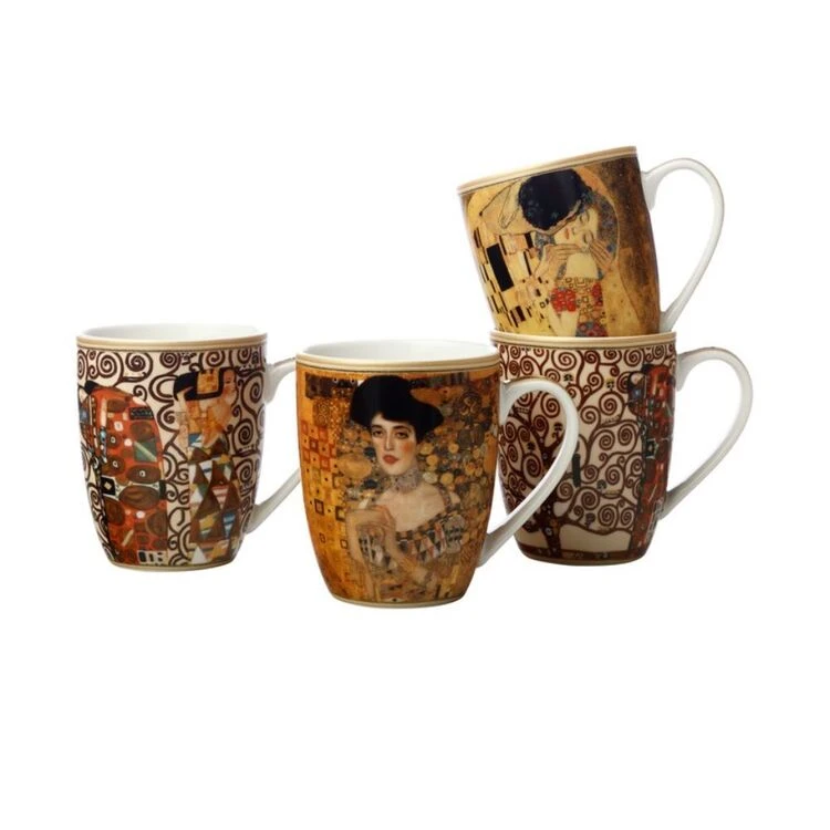 Casa Domani Impressions Klimt 4-Piece Mug Set 375mL - Image 2