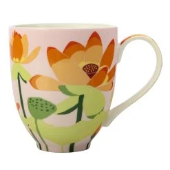 Maxwell & Williams Royal Botanic Gardens Lotus Mug 350mL Pink Gift Boxed