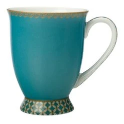 Maxwell & Williams Teas & C's Classic Footed Mug 300mL Aqua Gift Boxed